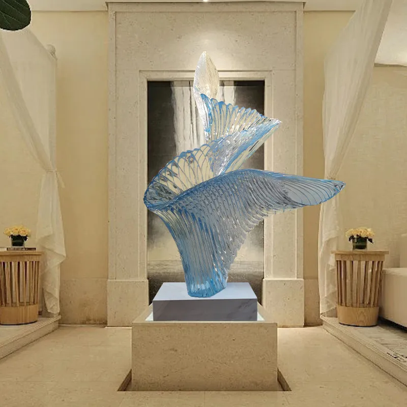 Modern creativity spreads its wings, sculpture villa transparent resin ornament large-scale beautiful Chen installation art
Modern creativity spreads its wings, sculpture villa transparent resin ornament large-scale beautiful Chen installation art