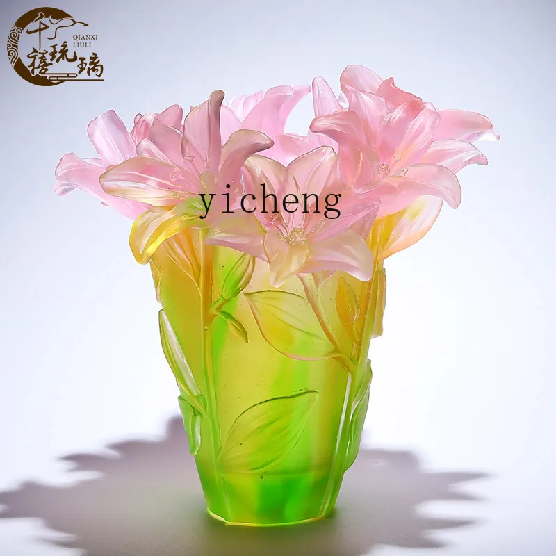 LX Lily Vase Ornament Living Room Wine Cabinet Flower Arrangement Decoration Practical Heating Gift
LX Lily Vase Ornament Living Room Wine Cabinet Flower Arrangement Decoration Practical Heating Gift