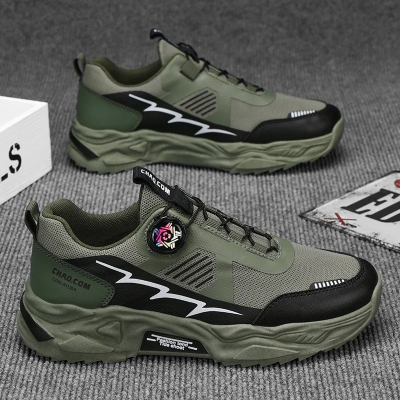 Fashion Rotating Button Elastic Comfortable Sports Shoe Men's Four Seasons Leisure Outdoor Odor proof Running Shoes
Fashion Rotating Button Elastic Comfortable Sports Shoe Men's Four Seasons Leisure Outdoor Odor proof Running Shoes