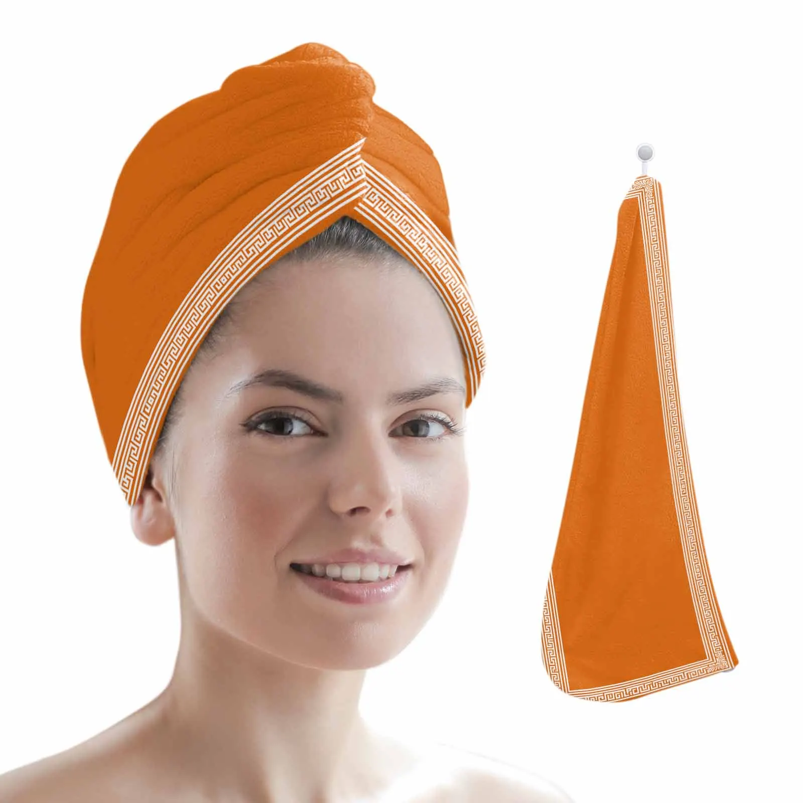 Key Design Geometric Greece Pattern Women Hair Drying Towel Hat Shower Head Turban Quick Dry Hair Cap for Bathroom
Key Design Geometric Greece Pattern Women Hair Drying Towel Hat Shower Head Turban Quick Dry Hair Cap for Bathroom