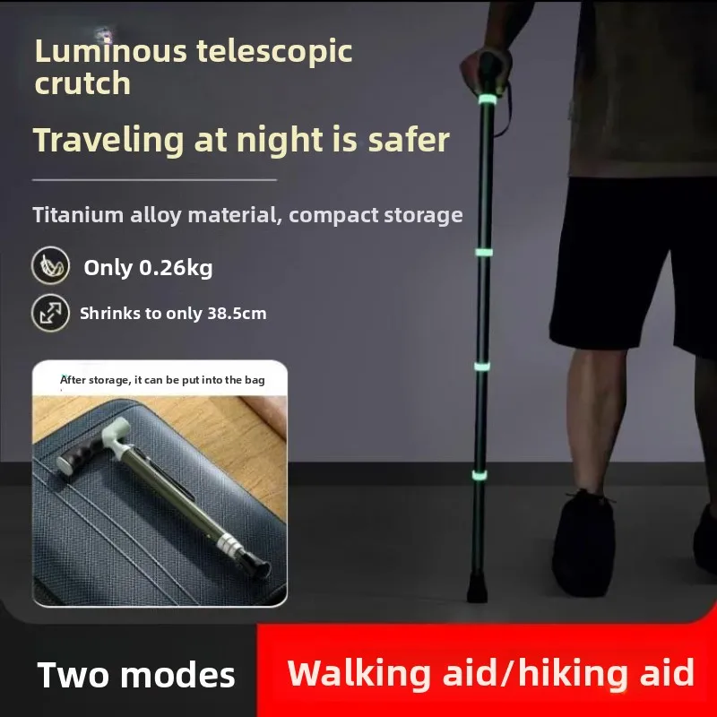 Ultra Lightweight Portable Elderly Anti Slip Red Cane, Telescopic Cane Dual-use Hiking Cane, Walking Sticks Aid with Night Light
Ultra Lightweight Portable Elderly Anti Slip Red Cane, Telescopic Cane Dual-use Hiking Cane, Walking Sticks Aid with Night Light