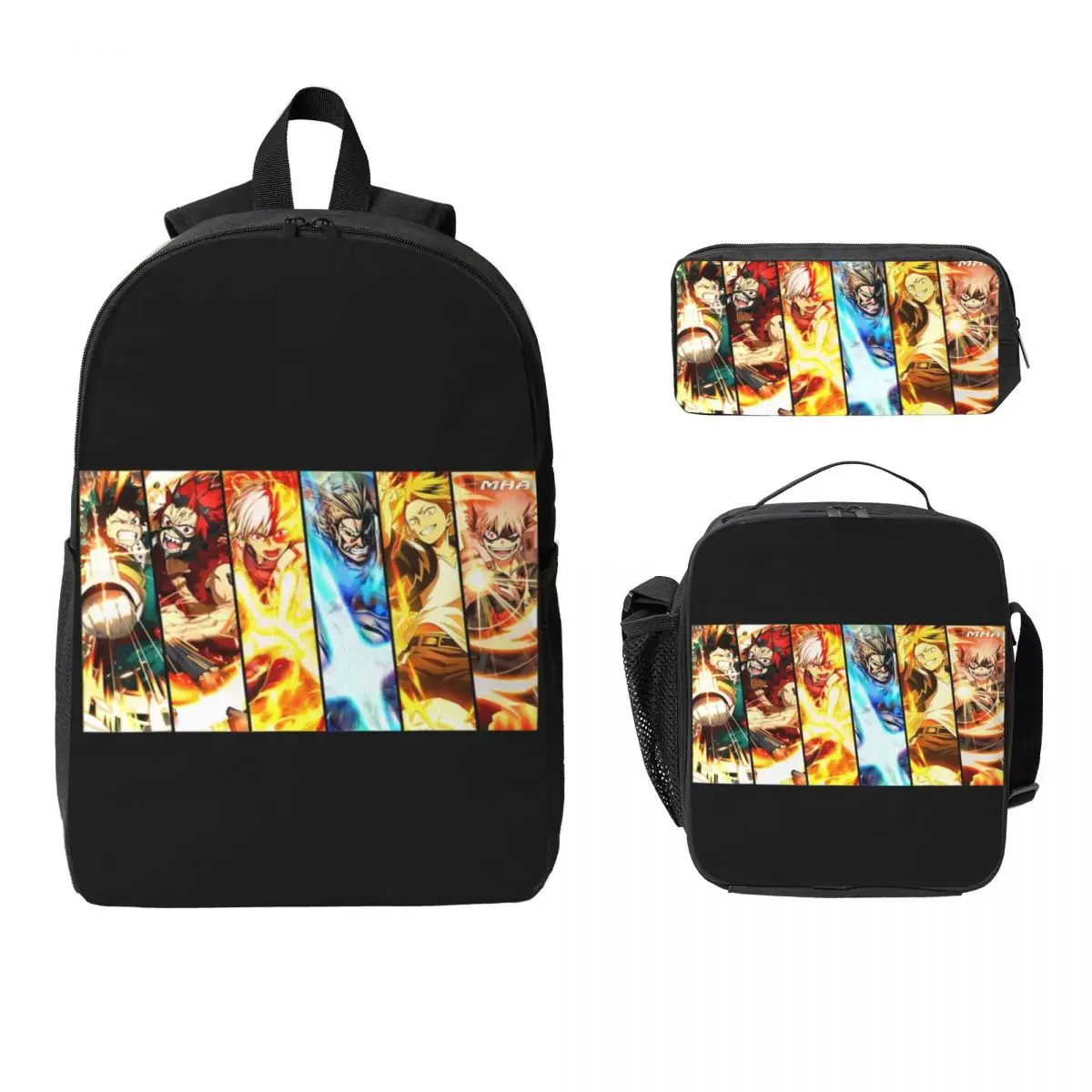 Рюкзак Academy My Hero Todoroki M6, сумка для книг для мальчиков и девочек, школьная сумка, сумки на плечо для ноутбука, изолированная сумка для обеда 3 шт., пенал
Рюкзак Academy My Hero Todoroki M6, сумка для книг для мальчиков и девочек, школьная сумка, сумки на плечо для ноутбука, изолированная сумка для обеда 3 шт., пенал
