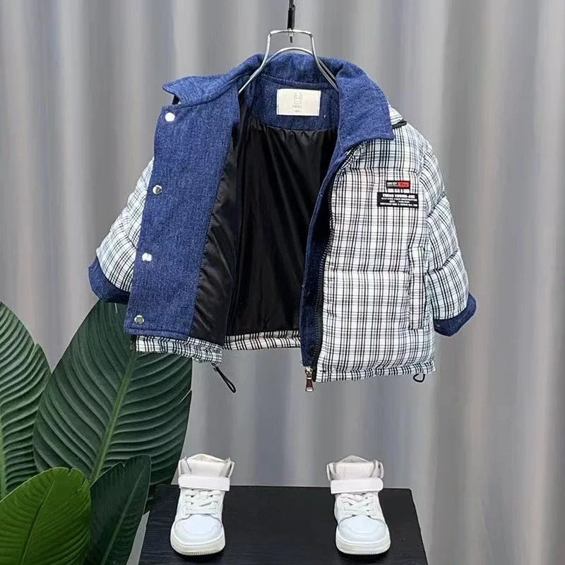 Boys Cotton Jacket 2024 New Children's Winter Down Cotton Jacket Jacket Fake Two Short And Handsome Baby Cotton Jacket Trend
Boys Cotton Jacket 2024 New Children's Winter Down Cotton Jacket Jacket Fake Two Short And Handsome Baby Cotton Jacket Trend