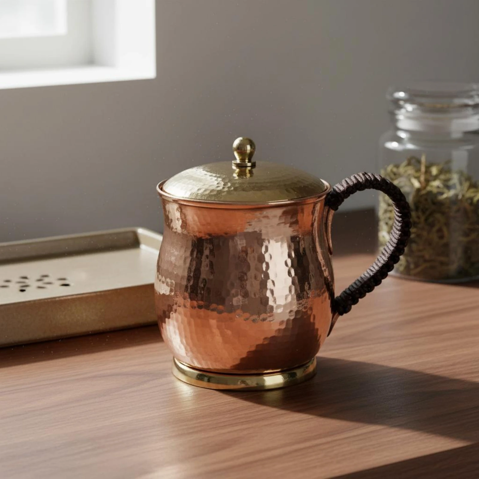 Copper Mug Handmade Pure Copper Mug Drinkware Lid Tableware Braided Handle
Copper Mug Handmade Pure Copper Mug Drinkware Lid Tableware Braided Handle