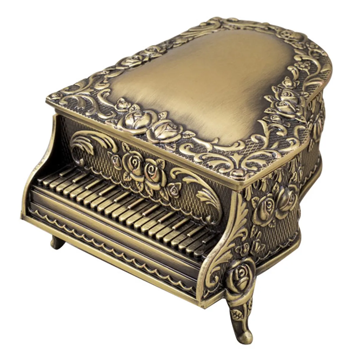 Creative Piano and Rose Shaped Metal Jewelry Box Vintage Trinket Storage Box Home Office Desk Decor Jewelry Display Case Gift
Creative Piano and Rose Shaped Metal Jewelry Box Vintage Trinket Storage Box Home Office Desk Decor Jewelry Display Case Gift