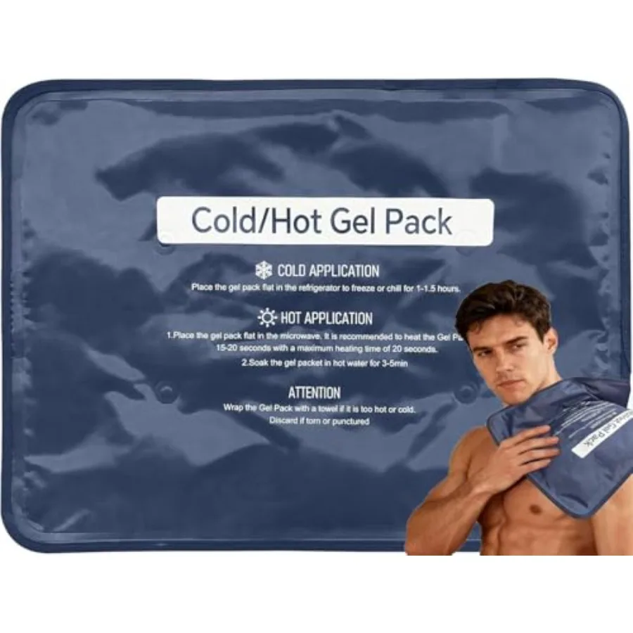 Hot and Cold Flexible Gel Ice Packs for Injuries Large 11.8"x15.75" Pain Relief for Shoulders, Hips, Knees, Back, Muscle Strain
Hot and Cold Flexible Gel Ice Packs for Injuries Large 11.8"x15.75" Pain Relief for Shoulders, Hips, Knees, Back, Muscle Strain