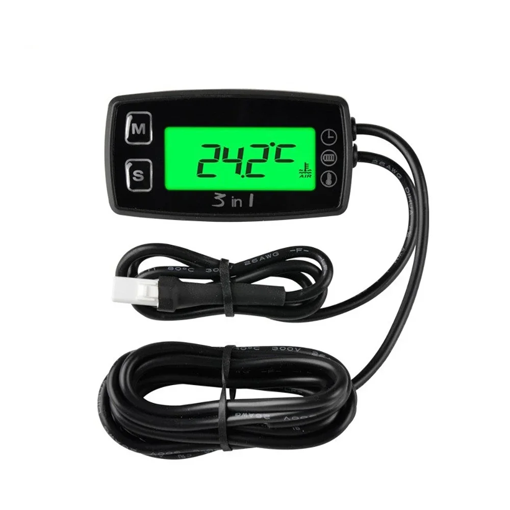 Digital Temp Gauge Engine PT100 Thermometer Car Oil&Water Temp Voltage Meter with Clock Velocimetro Digital Universal Para Moto
Digital Temp Gauge Engine PT100 Thermometer Car Oil&Water Temp Voltage Meter with Clock Velocimetro Digital Universal Para Moto