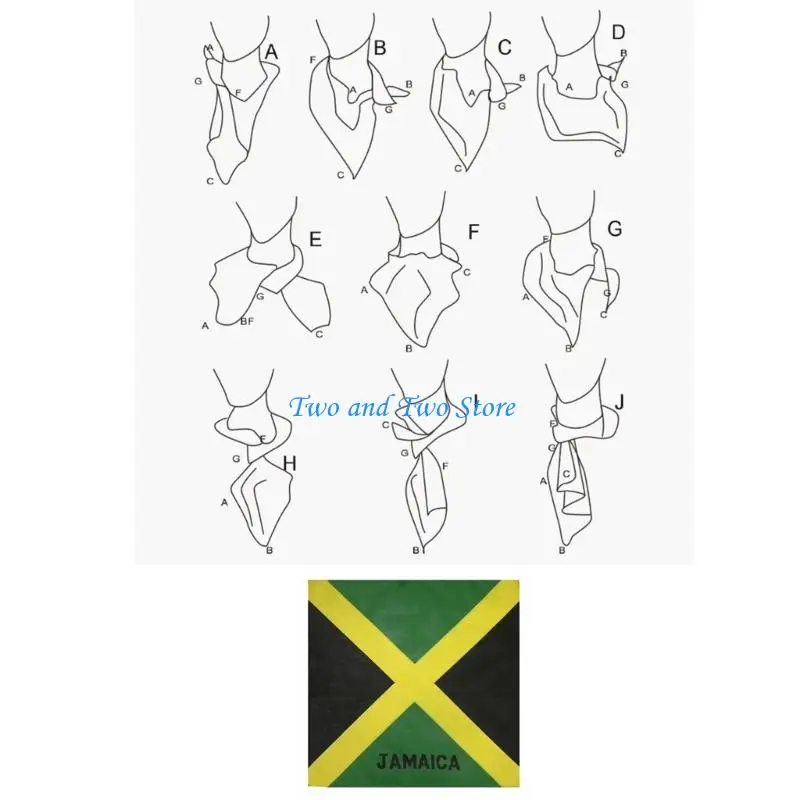 HX6F 10Pcs Soft Cotton Bandana Scarf Set Jamaica Flag Design Multipurpose Headwrap Neck Cover For Hip Hop Dance Enthusiasts
HX6F 10Pcs Soft Cotton Bandana Scarf Set Jamaica Flag Design Multipurpose Headwrap Neck Cover For Hip Hop Dance Enthusiasts