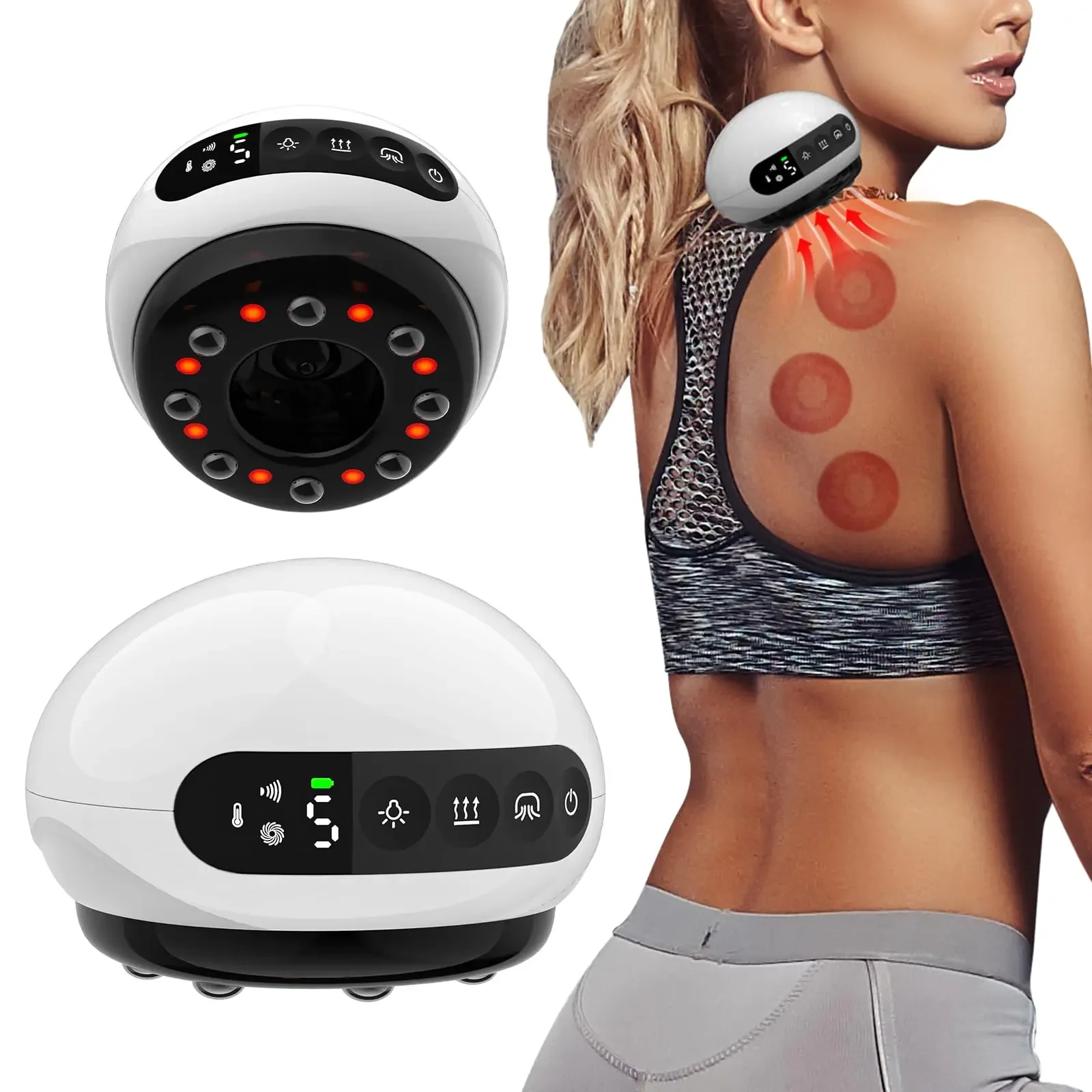 Electric Cupping massage Guasha Scraping EMS Body massager Vacuum Cans Suction Cup IR Heating Fat Burner Slimming Body Massger
Electric Cupping massage Guasha Scraping EMS Body massager Vacuum Cans Suction Cup IR Heating Fat Burner Slimming Body Massger