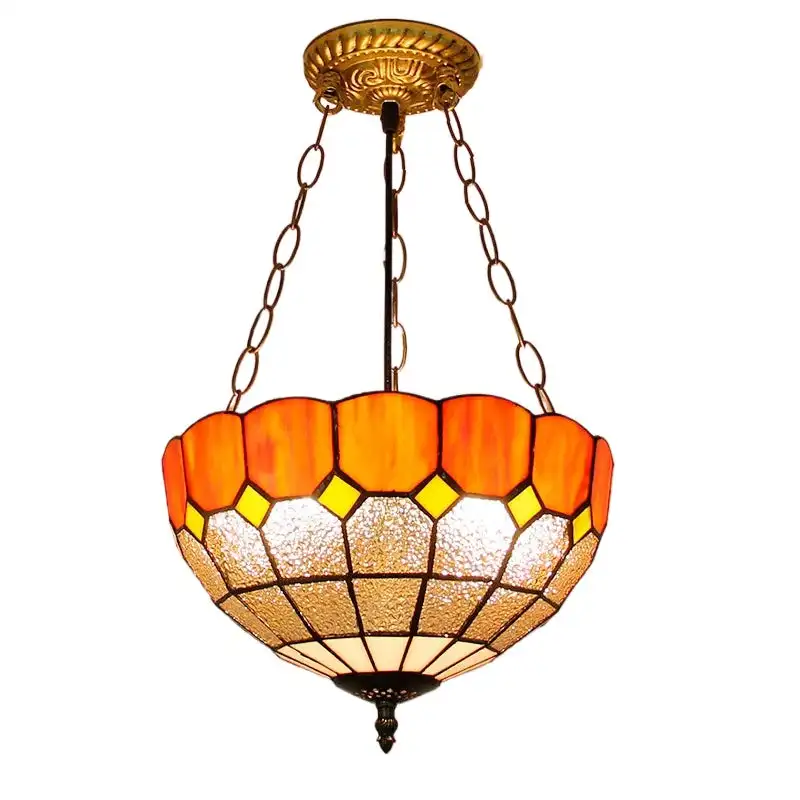 12inch 30cm Vintage Stained Glass Diamond Orange Anti-chandelier Aisle Corridor Entrance Balcony Victorian Tiffany Pendant Light
12inch 30cm Vintage Stained Glass Diamond Orange Anti-chandelier Aisle Corridor Entrance Balcony Victorian Tiffany Pendant Light