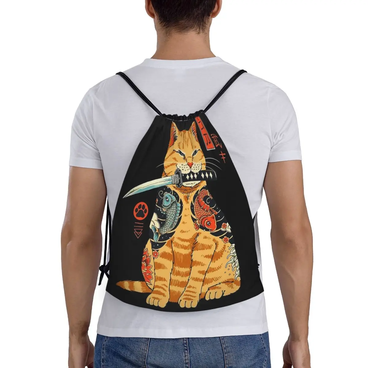 Catana Cats Retro Samurai Yakuza Holder Backpacks Casual Portable Drawstring Bags Storage Bag Book Bags For Travel School
Catana Cats Retro Samurai Yakuza Holder Backpacks Casual Portable Drawstring Bags Storage Bag Book Bags For Travel School