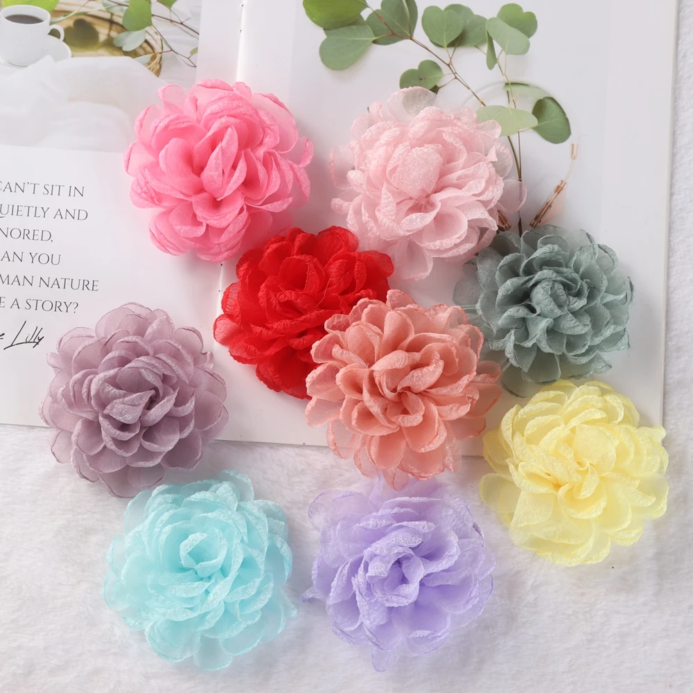 5pcs Korean Burnt edge organza Hair Bows No Clips Boutique Hair Accessories Flower Headwear DIY flowers Accessory for Headband
5pcs Korean Burnt edge organza Hair Bows No Clips Boutique Hair Accessories Flower Headwear DIY flowers Accessory for Headband