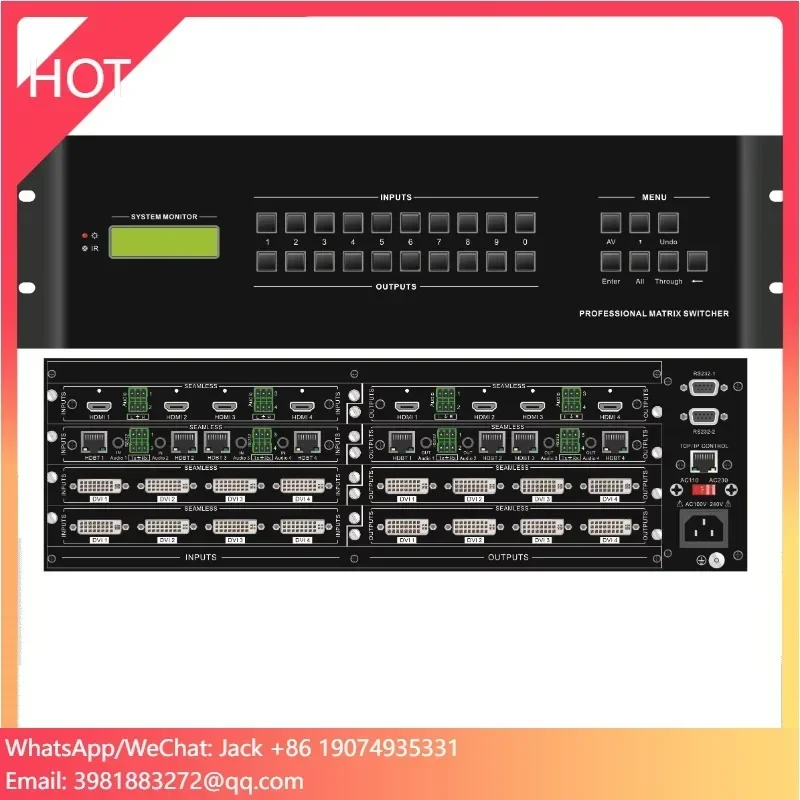 MAX16 16-channel HD Hybrid Matrix For Hd Video Conference System Control Professional Matrix Switcher 16 Input 16 Output
MAX16 16-channel HD Hybrid Matrix For Hd Video Conference System Control Professional Matrix Switcher 16 Input 16 Output