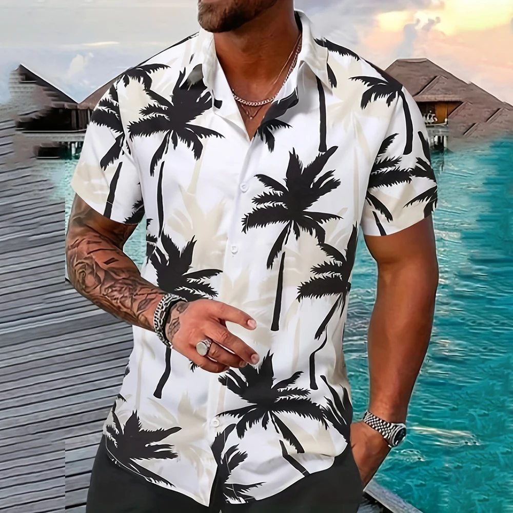 Large Size Loose Shirt Hawaiian Casual Top Fashion Lapel Button-Up Short Sleeve Shirt Men'S Vintage Tropical Leaf Print Shirt
Large Size Loose Shirt Hawaiian Casual Top Fashion Lapel Button-Up Short Sleeve Shirt Men'S Vintage Tropical Leaf Print Shirt
