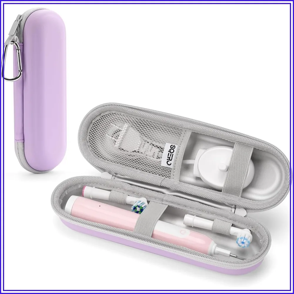 Universal Electric Toothbrush Travel Case for Oral-B & Philips Sonicare, Hard Shell Waterproof PU Storage for Heads & Accessories
Universal Electric Toothbrush Travel Case for Oral-B & Philips Sonicare, Hard Shell Waterproof PU Storage for Heads & Accessories