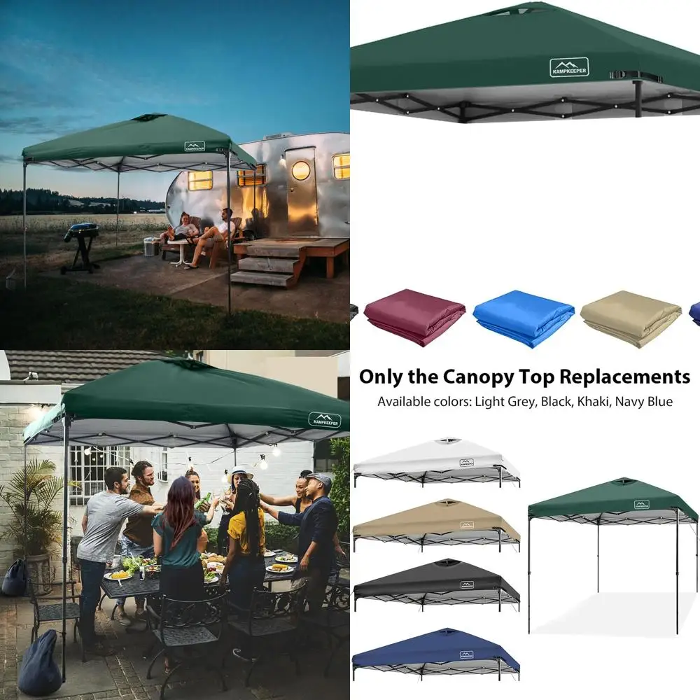 10x10FT Green Polyester UV-Protected Pop-Up Canopy with Air Vent and Adjustable Straps for Outdoor Patio Shade
10x10FT Green Polyester UV-Protected Pop-Up Canopy with Air Vent and Adjustable Straps for Outdoor Patio Shade