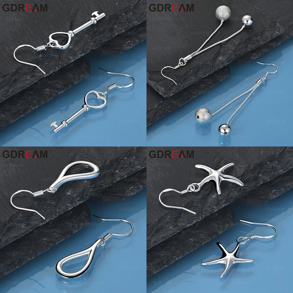 GDREAM 925 Sterling Silver Smooth Matte Beads Long Earrings European And American Fashion Women'S Anniversary Gift Jewelry
GDREAM 925 Sterling Silver Smooth Matte Beads Long Earrings European And American Fashion Women'S Anniversary Gift Jewelry