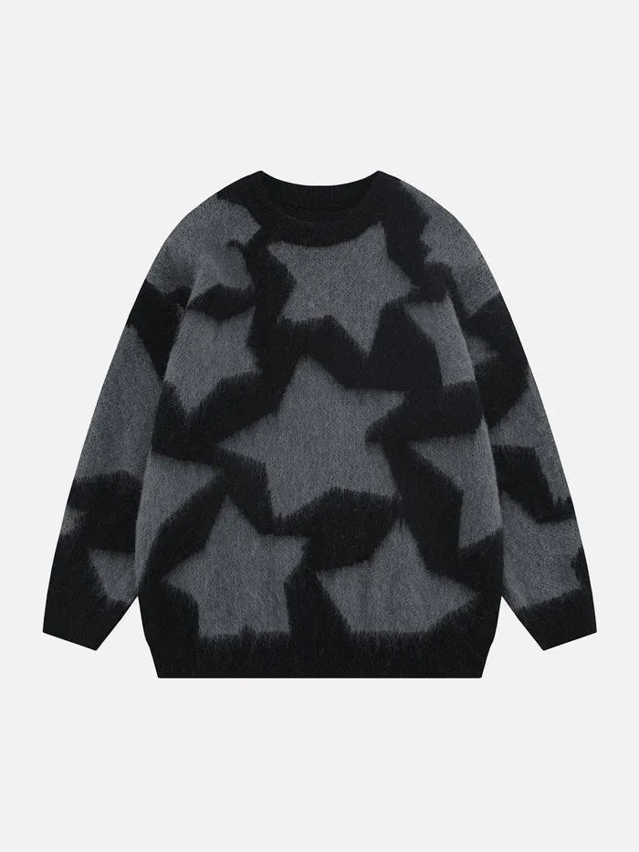 Men's Pullover Sweater Star Pattern Stripe Women's Knitted Street Apparel Girls Plus Size Harajuku O-Neck Knit Men's Clothing
Men's Pullover Sweater Star Pattern Stripe Women's Knitted Street Apparel Girls Plus Size Harajuku O-Neck Knit Men's Clothing