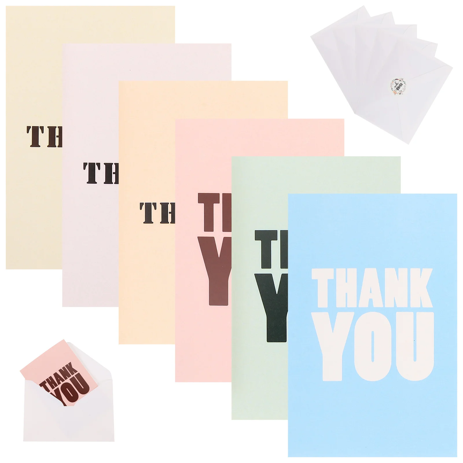12Sets Classic Greeting Cards Blank Thank You Cards Bulk Fresh Design for Festivals Weddings Xmas Supplies Simple Thank Card
12Sets Classic Greeting Cards Blank Thank You Cards Bulk Fresh Design for Festivals Weddings Xmas Supplies Simple Thank Card
