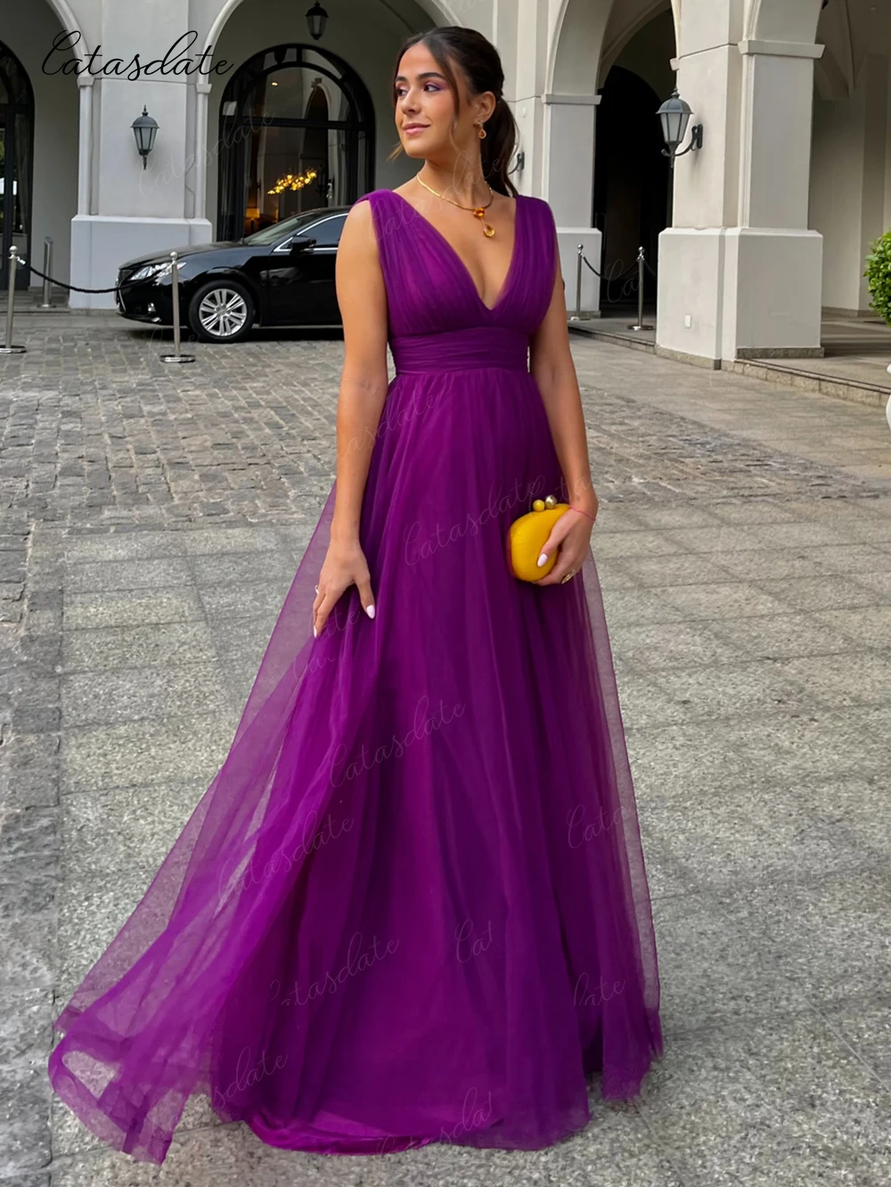 Catasdate Sexy V Neck Evening Dresses Formal Party Dresses Customized High Waist Special Occasion Dresses vestidos de fiesta
Catasdate Sexy V Neck Evening Dresses Formal Party Dresses Customized High Waist Special Occasion Dresses vestidos de fiesta