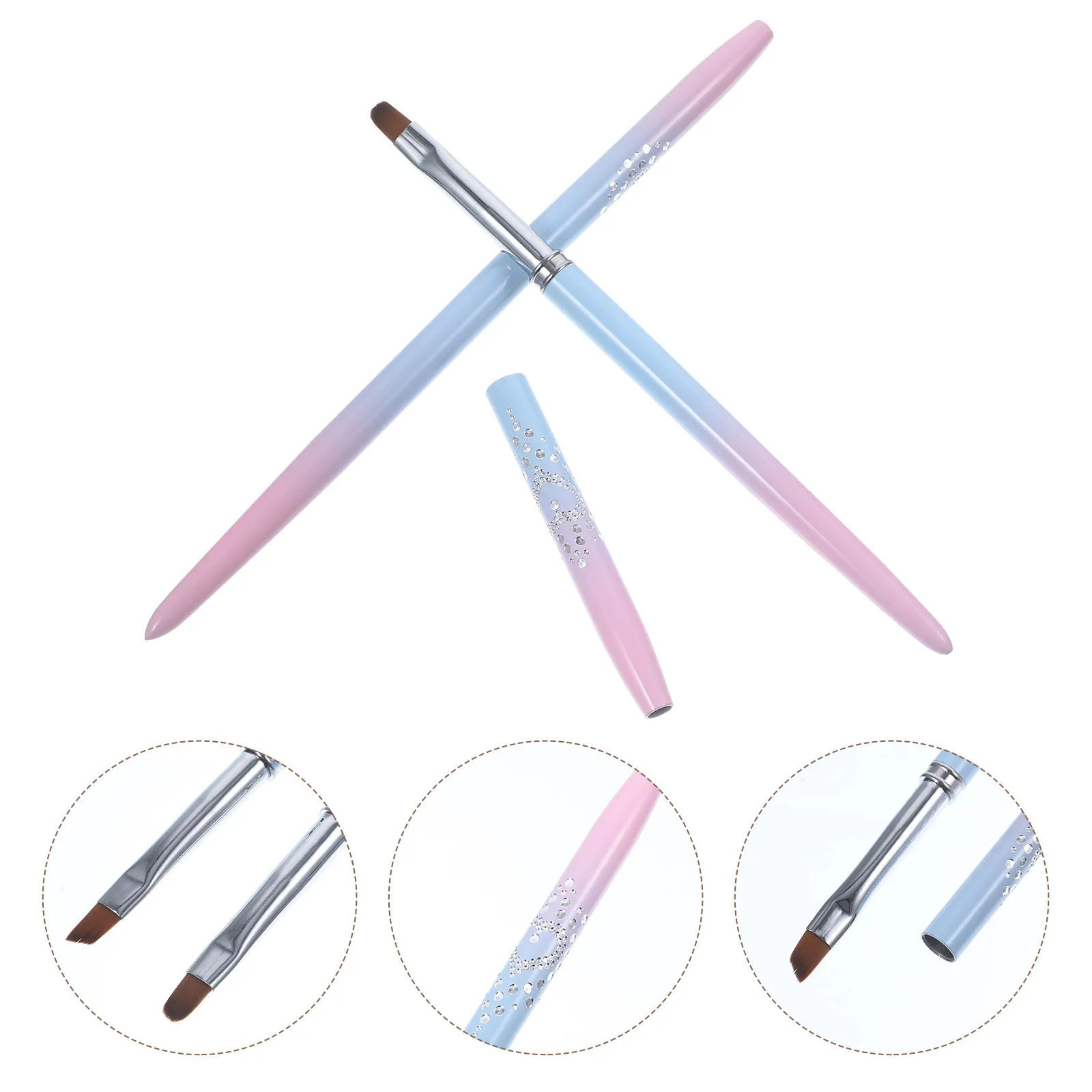 2Pcs Nail Art Brushes Professional Manicure Tools Easy Holding Drawing DIY Nail Design Kit Manicure Tools Pull Line Painted Pens
2Pcs Nail Art Brushes Professional Manicure Tools Easy Holding Drawing DIY Nail Design Kit Manicure Tools Pull Line Painted Pens