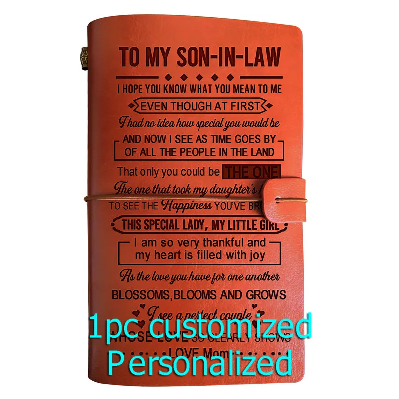 Engraved Leather journal personalized gifts to my husband BJ294 Customized Notebook A5 Dropshipping Supplier US Store Diary
Engraved Leather journal personalized gifts to my husband BJ294 Customized Notebook A5 Dropshipping Supplier US Store Diary