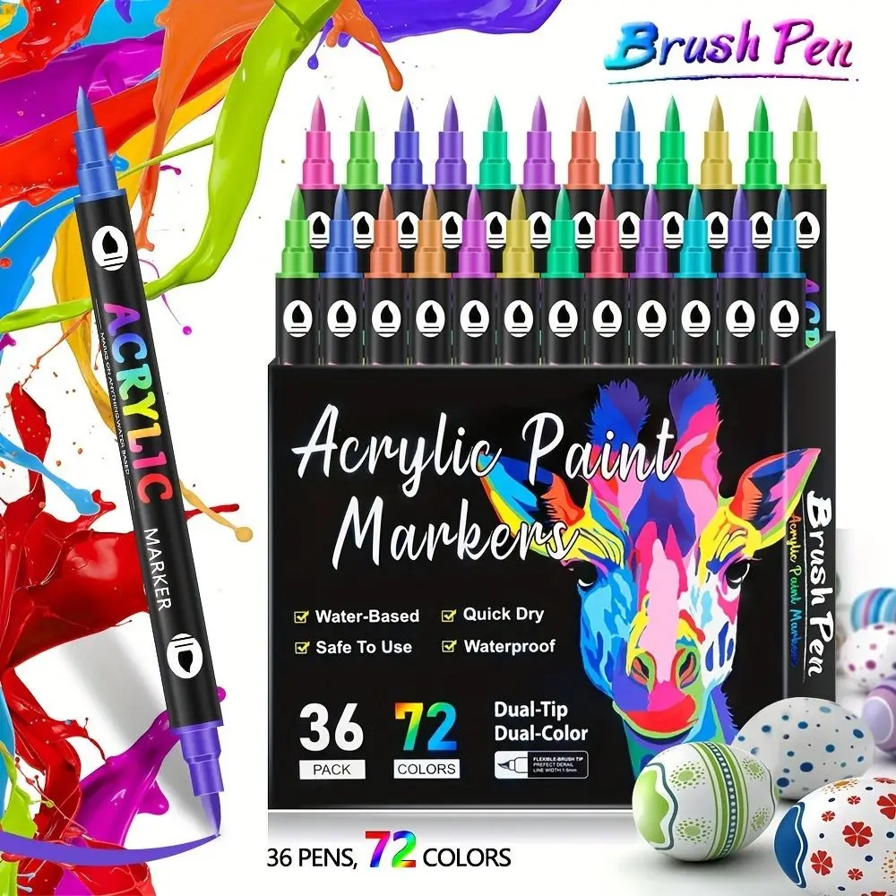 24/48 Colors Dual-ended Markers Dual Color Temporary Nail Art Pens Waterproof Drawing Marker Nail Doodle Pens Ceramic Craft
24/48 Colors Dual-ended Markers Dual Color Temporary Nail Art Pens Waterproof Drawing Marker Nail Doodle Pens Ceramic Craft