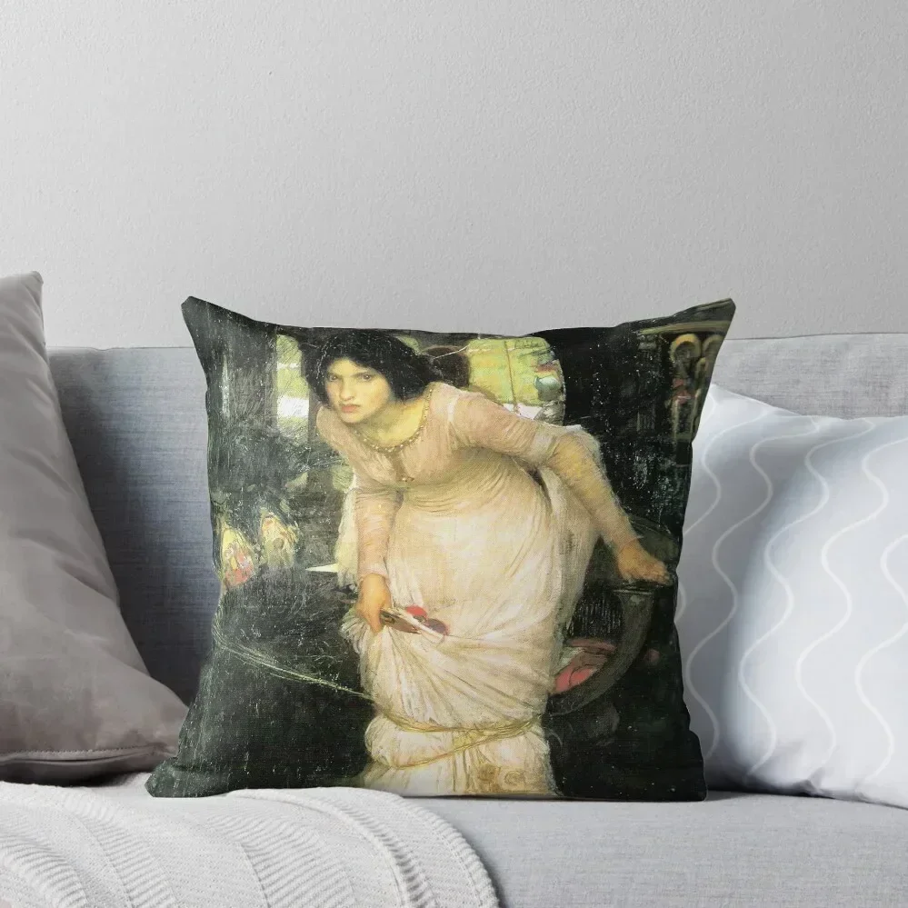 The Lady of Shalott Looking at Lancelot - John William Waterhouse Throw Pillow New year Pillowcases pillow
The Lady of Shalott Looking at Lancelot - John William Waterhouse Throw Pillow New year Pillowcases pillow