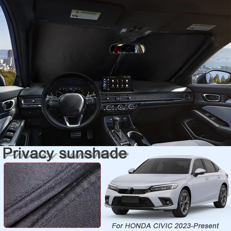 Car Black Windows Privacy Sunshade For HONDA CIVIC 2023-Present Auto Anti-UV Heat Insulation Protect Cover Interior Accessory
Car Black Windows Privacy Sunshade For HONDA CIVIC 2023-Present Auto Anti-UV Heat Insulation Protect Cover Interior Accessory