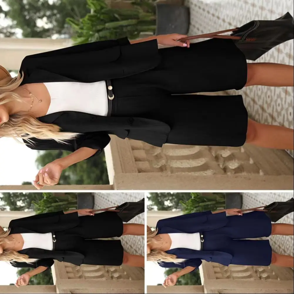 2025 2 шт./компл. женский деловой наряд свободный широкий кардиган однотонный с двойными пуговицами офисный отложной воротник с высокой талией плюс
2025 2 шт./компл. женский деловой наряд свободный широкий кардиган однотонный с двойными пуговицами офисный отложной воротник с высокой талией плюс