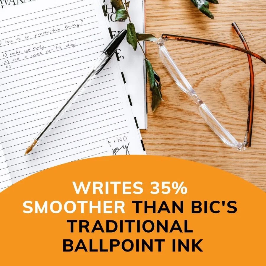 Cristal Xtra Smooth Ballpoint Pens, 22ct - Black: Smooth Writing, Stationery, Office Supplies, 1.0mm Point Size
Cristal Xtra Smooth Ballpoint Pens, 22ct - Black: Smooth Writing, Stationery, Office Supplies, 1.0mm Point Size