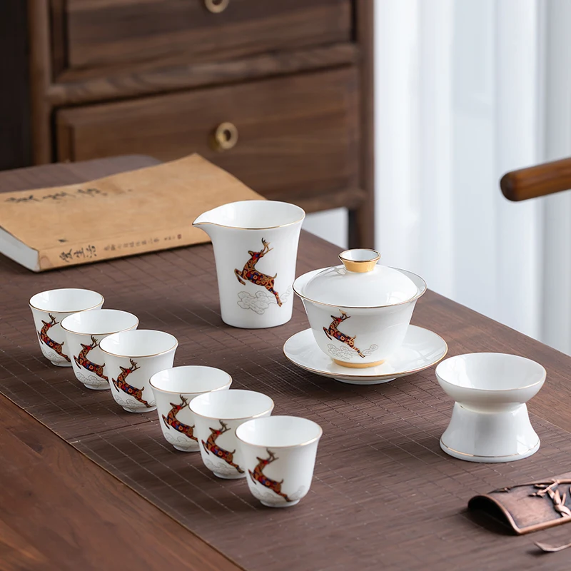 Ceramic Tea Set Set Ceramic Tracing Gold Hand-painted Tea Set Set Household Ceramic Water Cup Home Decoration for Boyfriend Gift
Ceramic Tea Set Set Ceramic Tracing Gold Hand-painted Tea Set Set Household Ceramic Water Cup Home Decoration for Boyfriend Gift