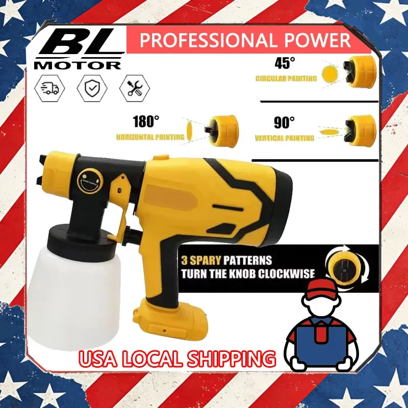 Беспроводной электрический краскопульт DeWalt 800 мл, портативный распылитель краски, мощный, для покраски автомобилей и мебели, аэрограф, совместим с аккумулятором
Беспроводной электрический краскопульт DeWalt 800 мл, портативный распылитель краски, мощный, для покраски автомобилей и мебели, аэрограф, совместим с аккумулятором