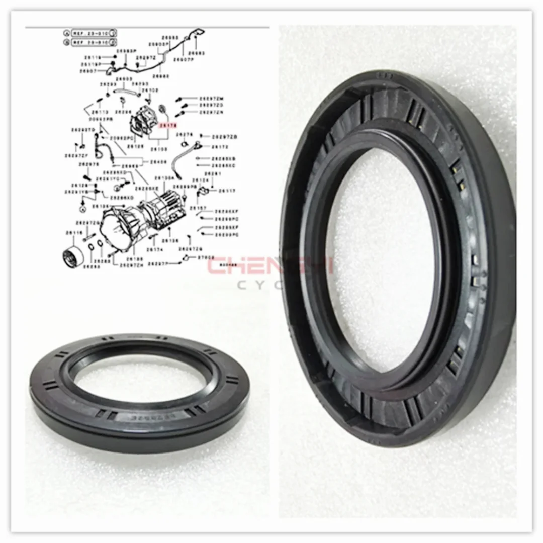 Transmission Rear Connector Oil Seal For Pajero H77W K96W L047G V23W V33W V43W V45W V88W V98W MD609235 BE2852E 45*68.2*7MM
Transmission Rear Connector Oil Seal For Pajero H77W K96W L047G V23W V33W V43W V45W V88W V98W MD609235 BE2852E 45*68.2*7MM