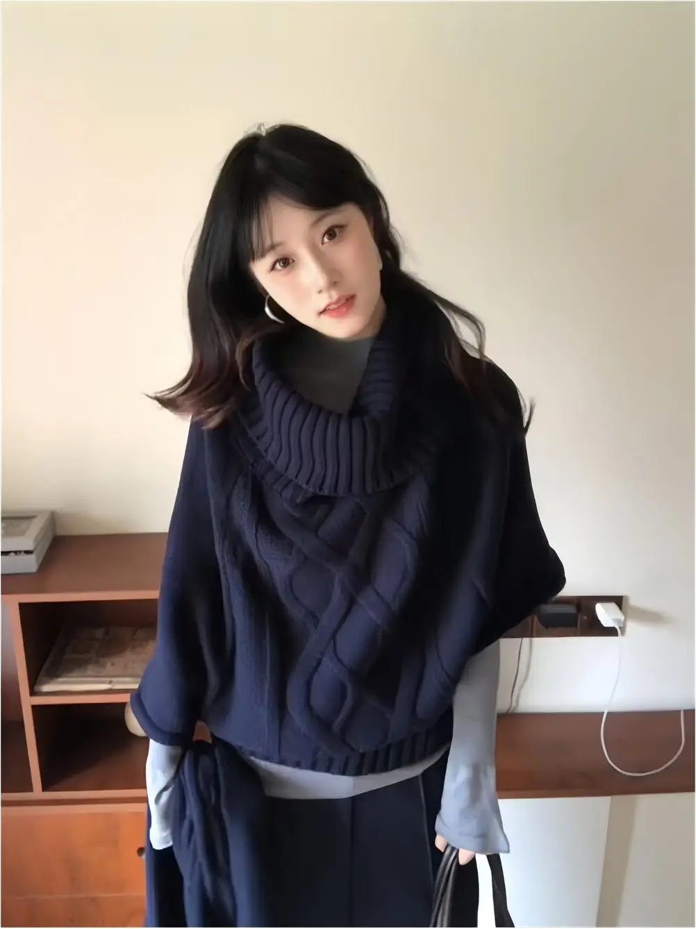 Fashionable High Neck Knitted Sweater And Slim Fit Base Shirt Set Women's Spring Leisure Warm Polyester Fiber Two-Piece Suit
Fashionable High Neck Knitted Sweater And Slim Fit Base Shirt Set Women's Spring Leisure Warm Polyester Fiber Two-Piece Suit