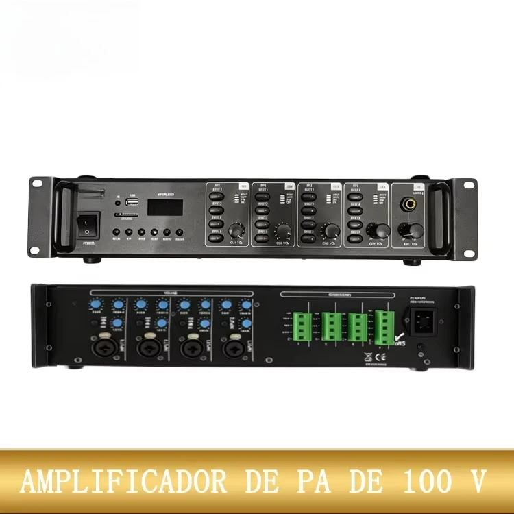 4*200W PA amplifier, 16 zones, independent volume control, capable of independently playing different audio and audio equipment
4*200W PA amplifier, 16 zones, independent volume control, capable of independently playing different audio and audio equipment