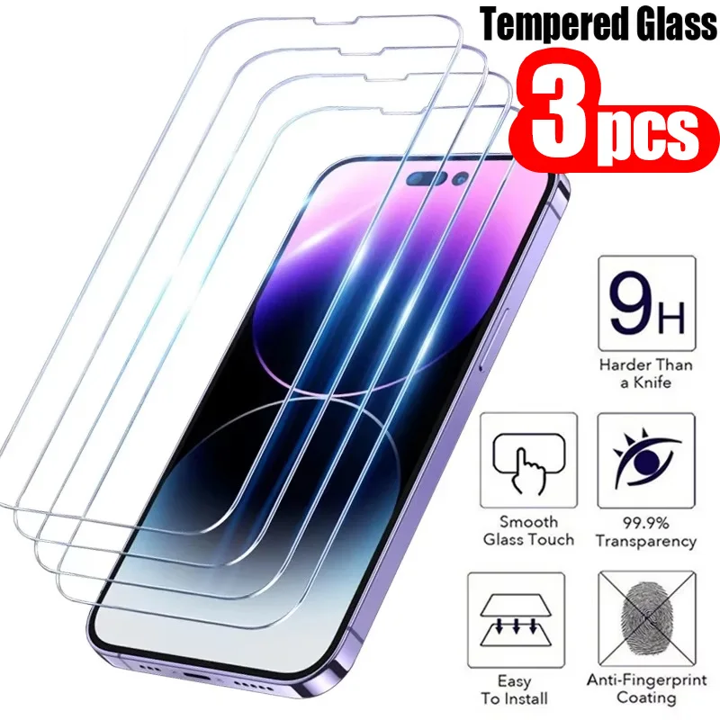 3Pcs HD Screen Protector for iPhone 17 16 Pro Max 15 11 13 14 12 Mini Air XS 6 7 8 Plus Anti Scratch Tempered Glass Film
3Pcs HD Screen Protector for iPhone 17 16 Pro Max 15 11 13 14 12 Mini Air XS 6 7 8 Plus Anti Scratch Tempered Glass Film