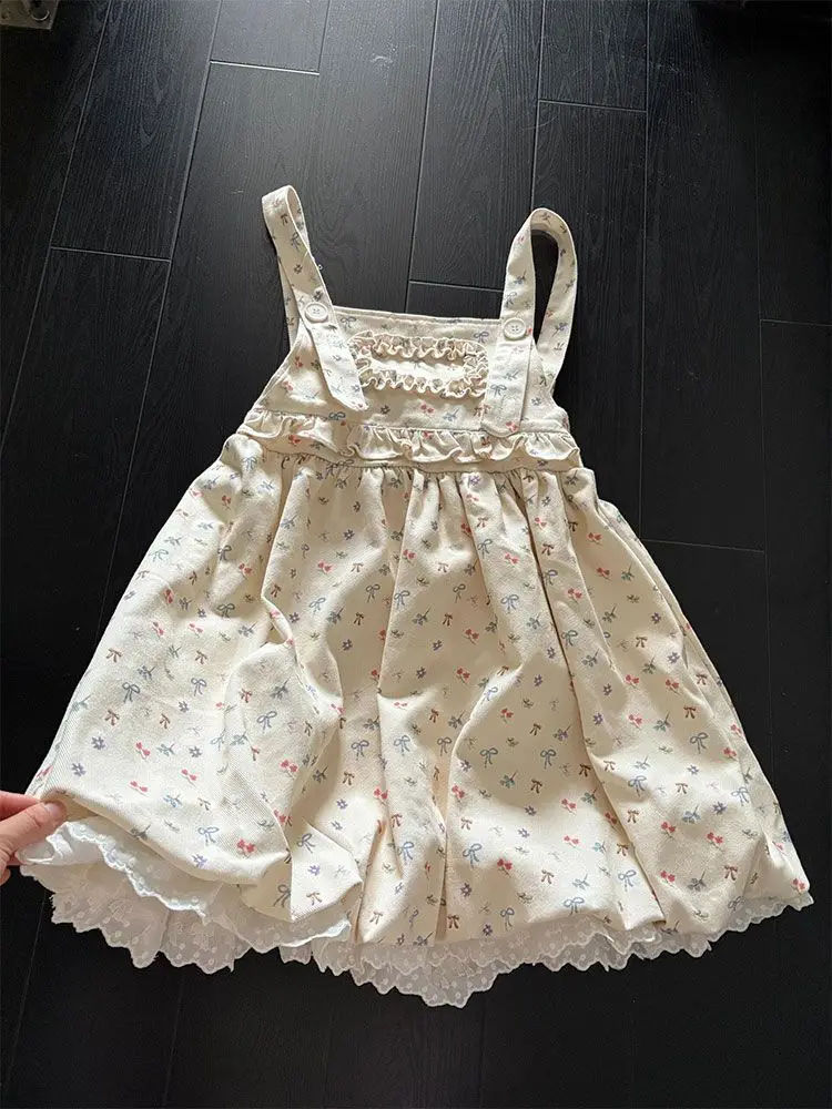 Japanese Sweet Print Suspenders Dress Women Summer Loose Kawaii Pretty Bow Lovely Dresses New Fashion Chic Harajuku Clothes 2025
Japanese Sweet Print Suspenders Dress Women Summer Loose Kawaii Pretty Bow Lovely Dresses New Fashion Chic Harajuku Clothes 2025