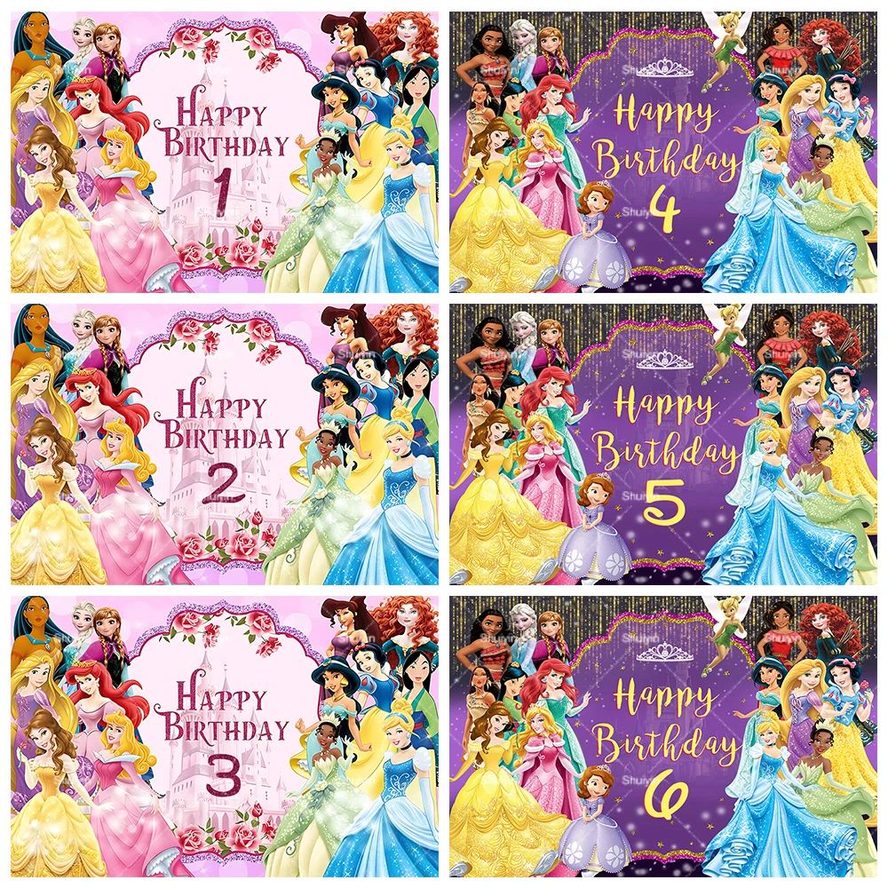 Custom Disney Cartoon Princess Background Personalized Age Children's Birthday Decoration Party Supplies Baby Shower Banner Gift
Custom Disney Cartoon Princess Background Personalized Age Children's Birthday Decoration Party Supplies Baby Shower Banner Gift