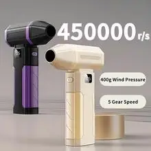 450000RPM Portable Air Blower 400g Thrust Strong Wind Digtial Display Turbo Jet Fan Adjustable 5 Gear Speed Violent Fan Recharge
450000RPM Portable Air Blower 400g Thrust Strong Wind Digtial Display Turbo Jet Fan Adjustable 5 Gear Speed Violent Fan Recharge