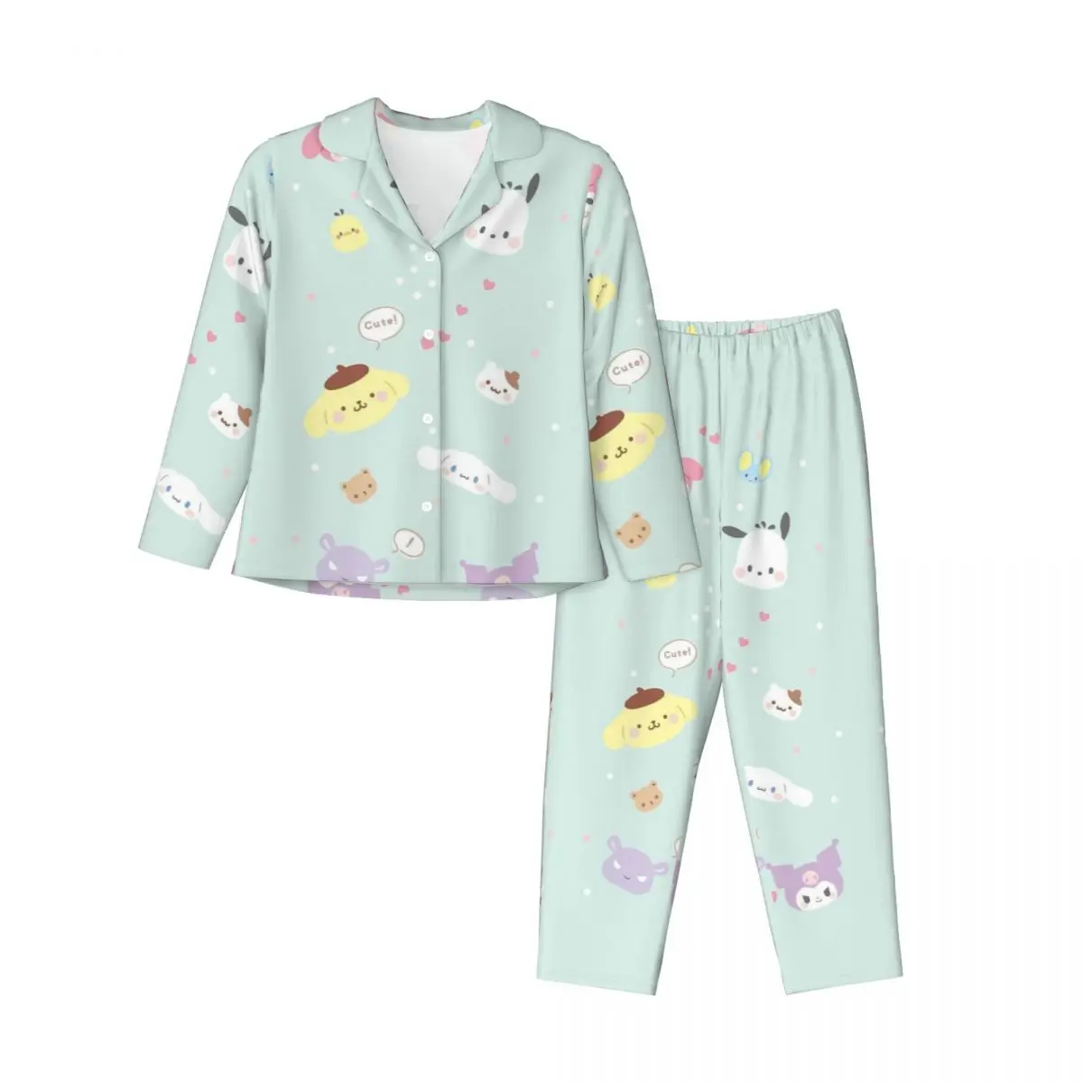 Женские пижамы Sanrio Characters Hello Kitty Kuromi My Melody, комплект из 2 предметов, домашняя одежда, пижама для женщин
Женские пижамы Sanrio Characters Hello Kitty Kuromi My Melody, комплект из 2 предметов, домашняя одежда, пижама для женщин