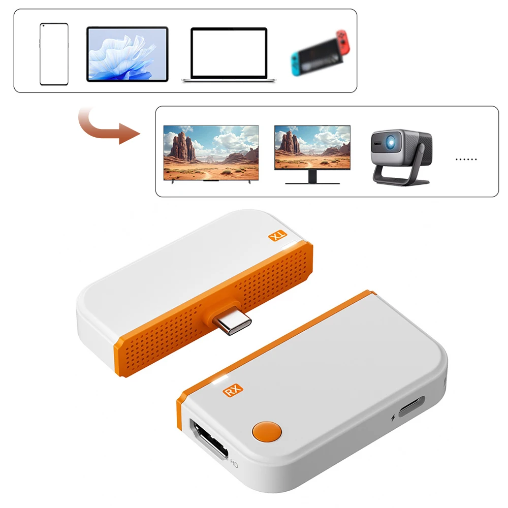 Беспроводной видеопередатчик и приемник 50М, USB Type-C, для мобильных телефонов, ноутбуков, ПК, подключения к телевизору, 1080P, для корпоративных проекторов, удлинитель-адаптер
Беспроводной видеопередатчик и приемник 50М, USB Type-C, для мобильных телефонов, ноутбуков, ПК, подключения к телевизору, 1080P, для корпоративных проекторов, удлинитель-адаптер