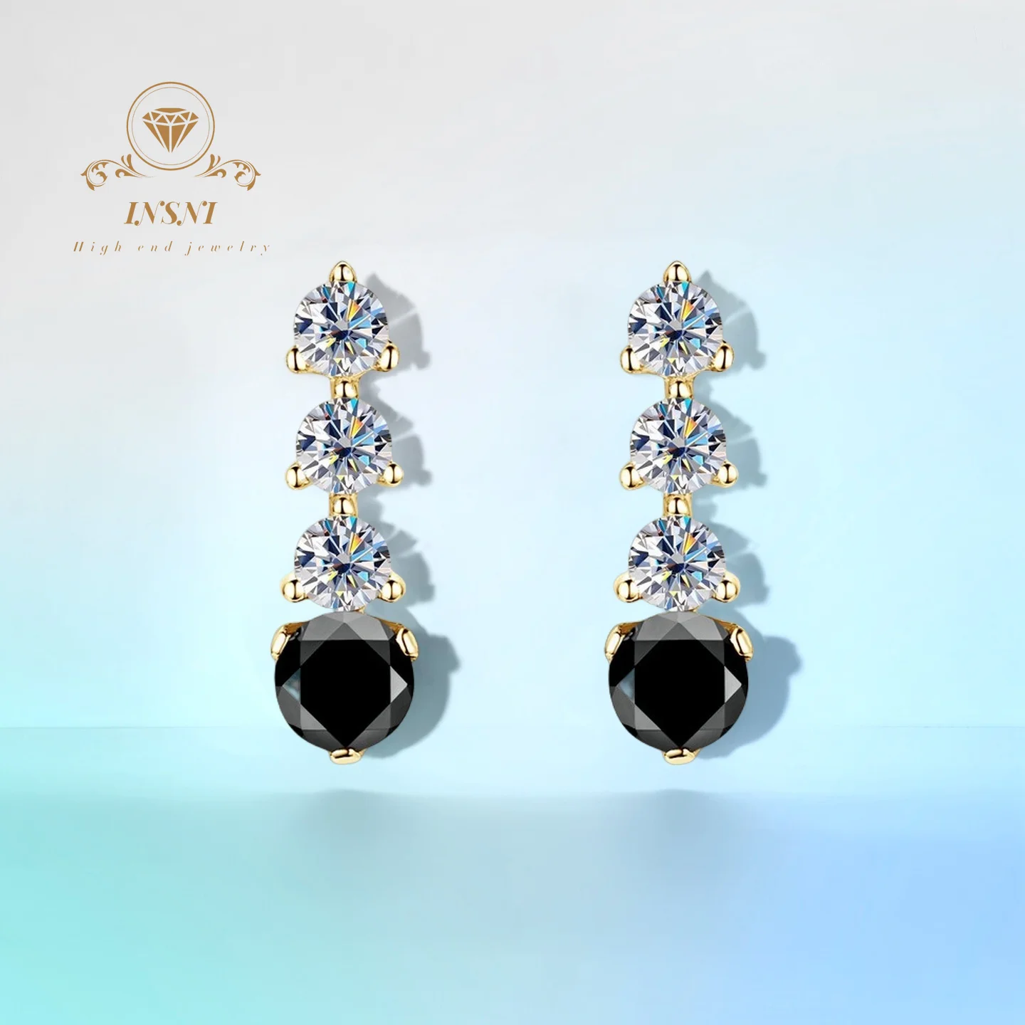 Moissanite S925 Silver High-End Minimalist Black White Earrings for Women Certified Luxury Elegant Chic Cross-Border Jewelry
Moissanite S925 Silver High-End Minimalist Black White Earrings for Women Certified Luxury Elegant Chic Cross-Border Jewelry