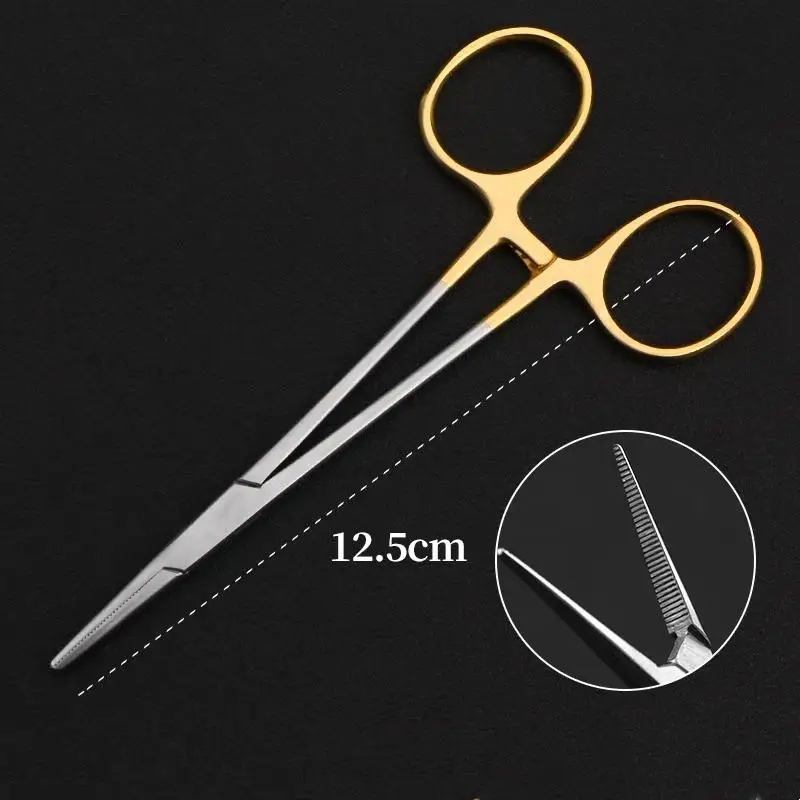 12.5CM Straight And Curved Tip Hemostat Forceps Stainless Steel Dental Hand Cutter Multi Purpose Household Oral Care Supply
12.5CM Straight And Curved Tip Hemostat Forceps Stainless Steel Dental Hand Cutter Multi Purpose Household Oral Care Supply
