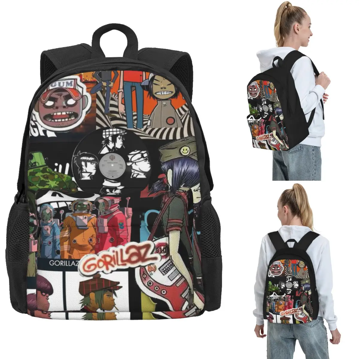Music Band Gorillaz Backpack Hot Sale Daypack Large Capacity Children BookBag School Bag Shoulder Bags for Men Women
Music Band Gorillaz Backpack Hot Sale Daypack Large Capacity Children BookBag School Bag Shoulder Bags for Men Women