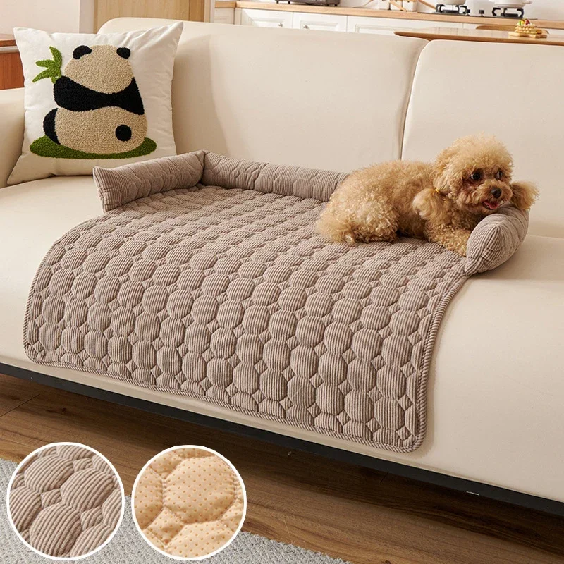 1PC Soft Dog Sofa Cover Plaid Bed Pet Blanket Mat for Large Dog Pad with Neck Pillow Anti-cat Scratch Nest for Travel & Indoor
1PC Soft Dog Sofa Cover Plaid Bed Pet Blanket Mat for Large Dog Pad with Neck Pillow Anti-cat Scratch Nest for Travel & Indoor