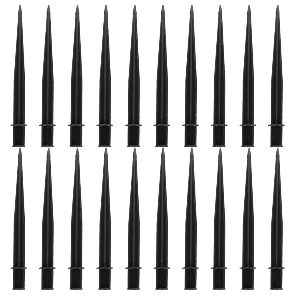 20pcs Lamp Ground Stakes Black Plastic Driveway Yard Pathway Landscape Light Holders Spike Solar Ground Stake Lights Outdoor
20pcs Lamp Ground Stakes Black Plastic Driveway Yard Pathway Landscape Light Holders Spike Solar Ground Stake Lights Outdoor