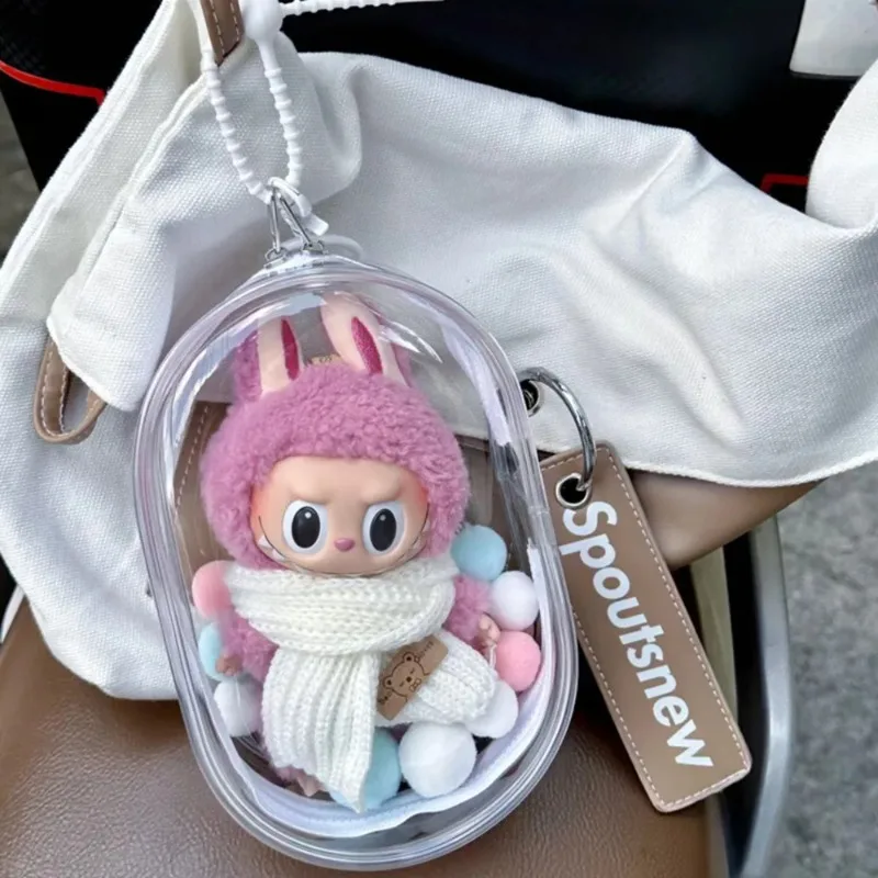 18Cm cotton doll pain bag labubu vinyl thickened high transparency baby bag cute Q round baby walking dust storage bag
18Cm cotton doll pain bag labubu vinyl thickened high transparency baby bag cute Q round baby walking dust storage bag