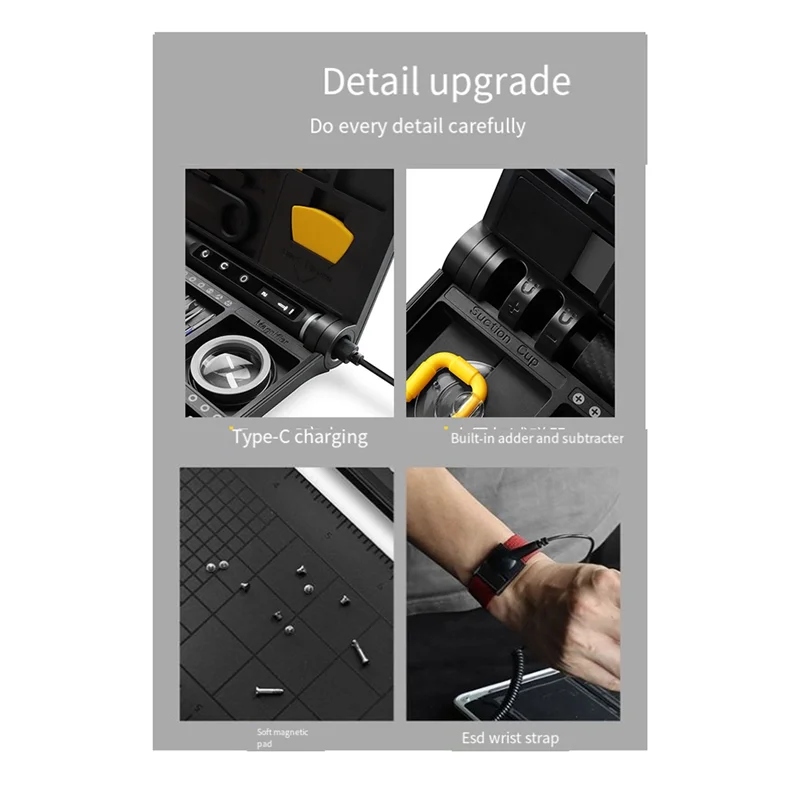 ABBO-Cordless Electric Screwdriver Set 71 In 1 Screwdriver Set Digital Display Gear Adjustment PC Phone Repair Kit
ABBO-Cordless Electric Screwdriver Set 71 In 1 Screwdriver Set Digital Display Gear Adjustment PC Phone Repair Kit