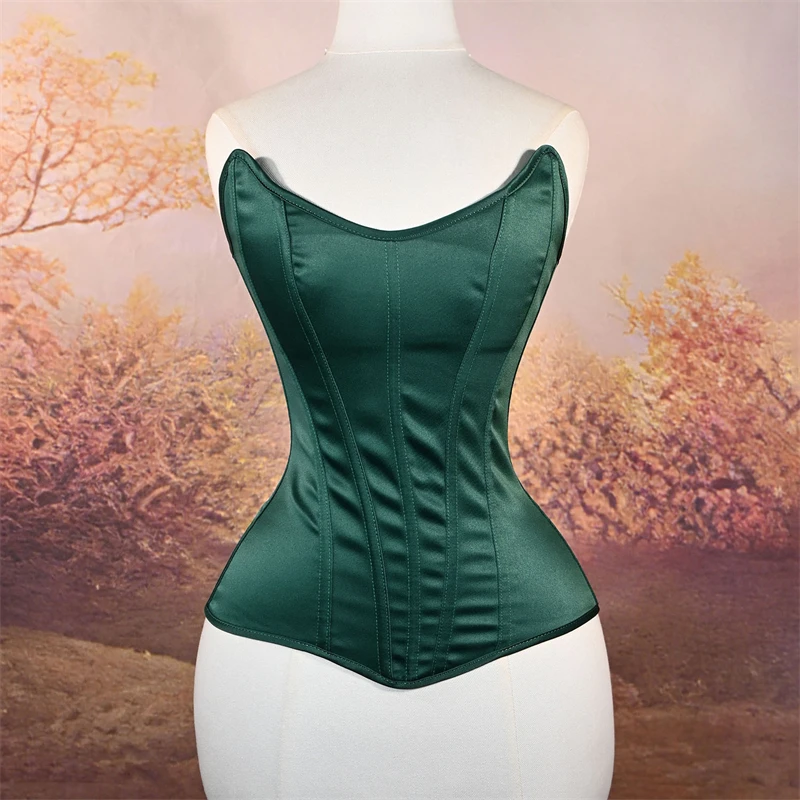 Strapless Waist Cincher Corset Satin Bustier Bodysuit with Lacing Tummy Control Shapewear & Gothic Lingerie
Strapless Waist Cincher Corset Satin Bustier Bodysuit with Lacing Tummy Control Shapewear & Gothic Lingerie